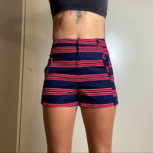 Red white and blue shorts